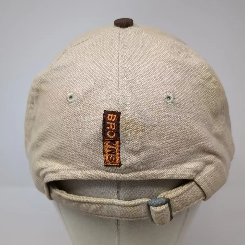 Cleveland Browns NFL Beige Brown Baseball Cap One Size Logo Strapback Hat
